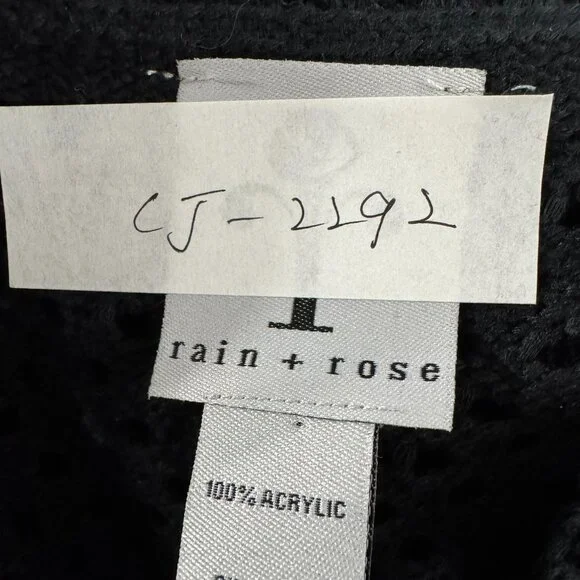 Rain‎ + Rose Granny Square Crochet Cardigan Sweater Medium Boho CJ-2292 - Picture 2 of 7